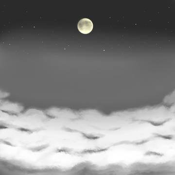雲上の月
