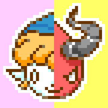 ピクシー＆イヴィル　ドット絵　GIFアニアイコン