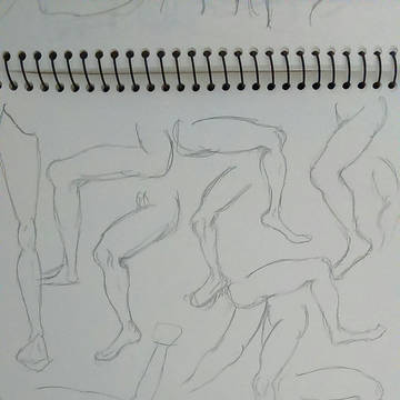 Leg drawing practice