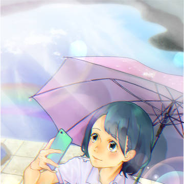 雨上がりの晴天