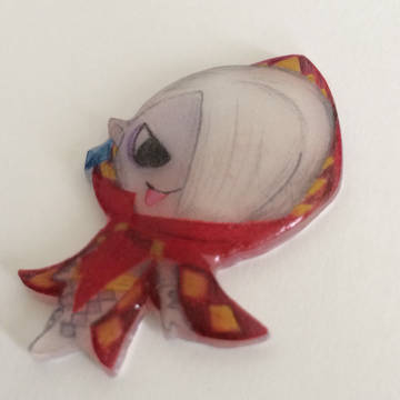 ギラヒムのプラバンブローチ