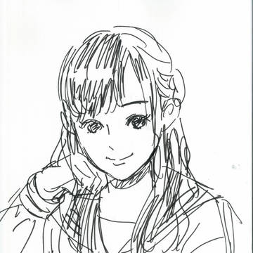 岸田メル作「こじるりの制服姿」