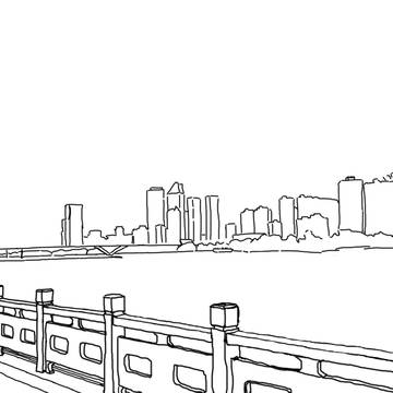 Sketch of Riverine Landscape