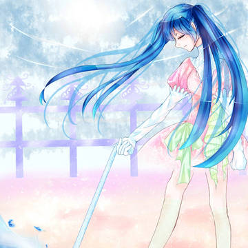 水with伞with miku