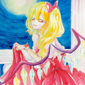 月夜のバルコニーで