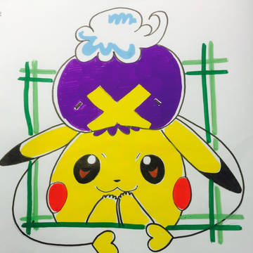 フワンテとピカチュウ
