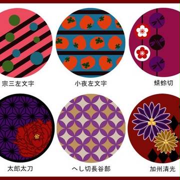 【9/27】百刀繚乱・刀剣男士イメージモダンレトロ柄バッチ