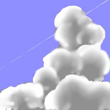 雲の練習