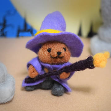 かぼちゃが甘くなる魔法をかける魔法使いコグマ