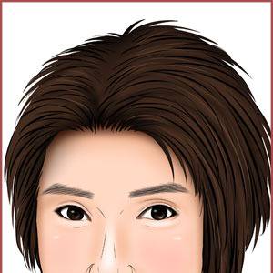 藤原竜也さんの似顔絵イラスト (カラー版）