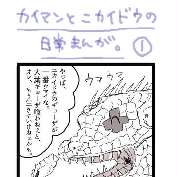 【ドロヘドロ】カイマンとニカイドウの日常まんが。