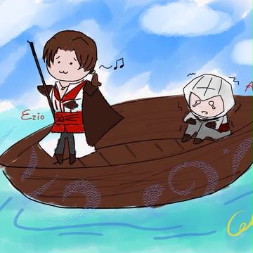 Ezio and Altair in Venice