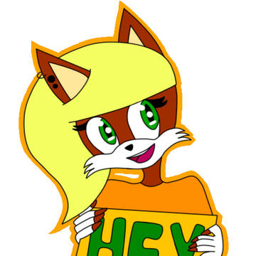 Midge The Fox ~ Hey Sign