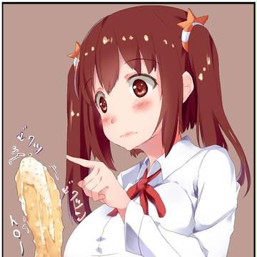 海老名ちゃんがエビフライをツンツンしようとしてるだけ