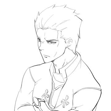 腕組みアーチャー