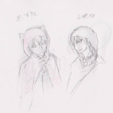 前野さんキャラの頭巾ズ