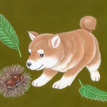 毬栗秋わんこ