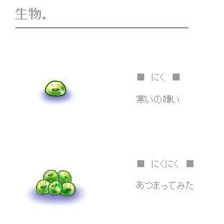 ナマモノ。