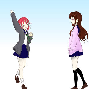先日描いたJK単体