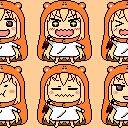 ドット絵で干物妹!うまるちゃん 表情いろいろ