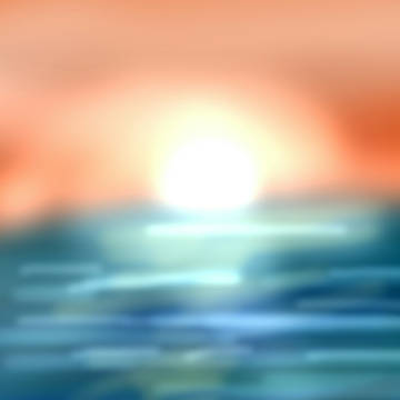 夕陽 the sunset