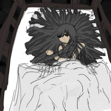 眠る女の子