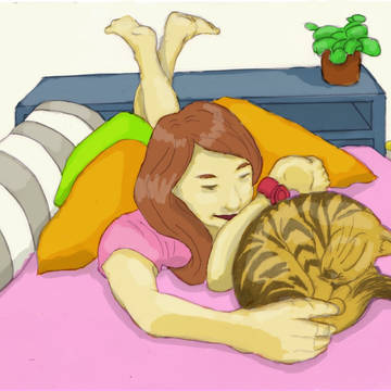 Kitten on the Bed