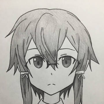 SAO 朝田 詩乃を描いてみた！