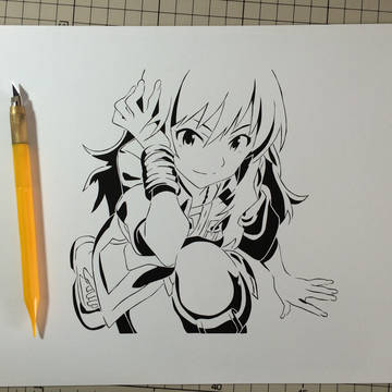 星井美希 切り絵