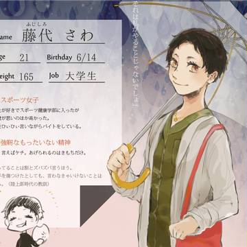 【君傘】藤代 さわ【傘差し人】