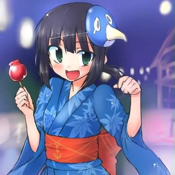 浴衣吹雪ちゃんと秋祭り