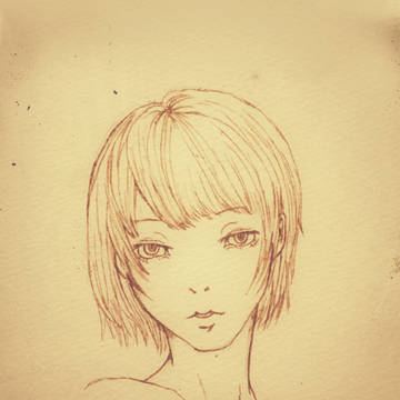 落書き女の子