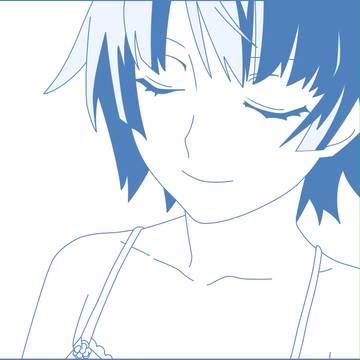 【パワポ模写】ガハラさん（戦場ヶ原ひたぎ）【偽物語】