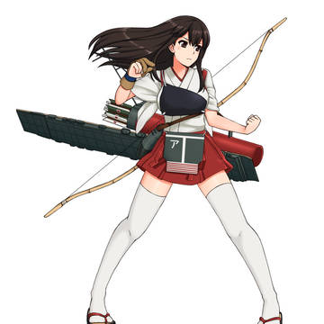 素手で勝負する気満々の赤城さん立ち絵