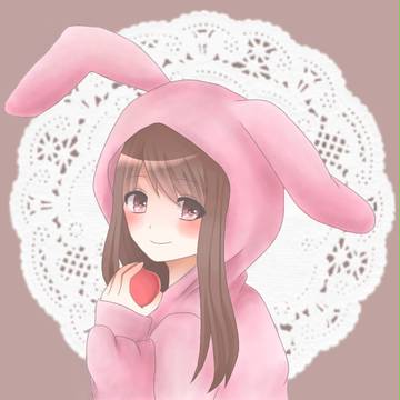 うさぎの着ぐるみの人
