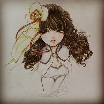 Girl with brown hair