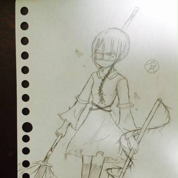戦闘中の女の子