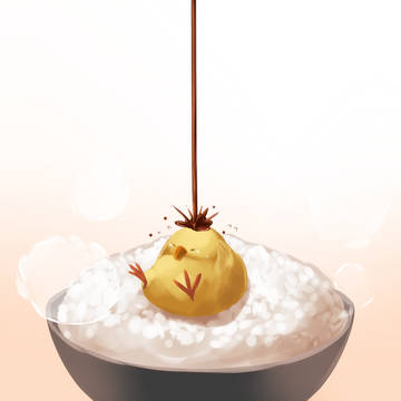 ひよこかけごはん