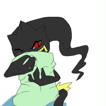 枕抱きジュペッタ