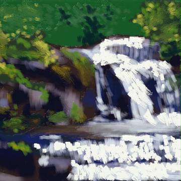 新絵心教室「滝」
