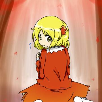 一日一秋姉妹絵　覗かれる静葉様