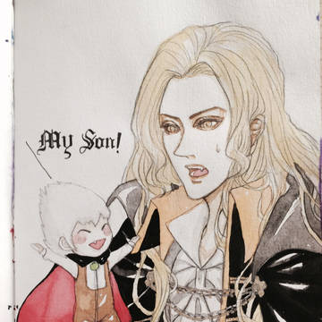 Castlevania alucard with dad(?