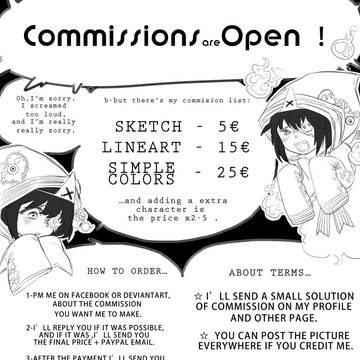 commissions are open now