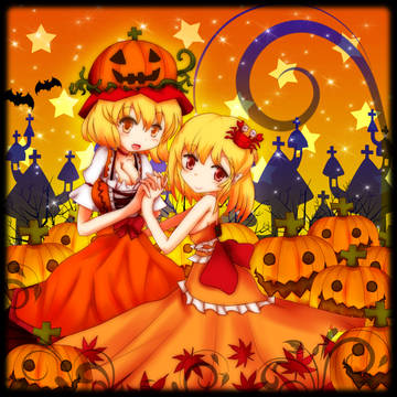 秋姉妹🎃ハロウィン風