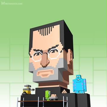 Metin Seven's 3D pixel art