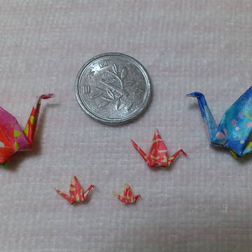 ミニミニ折り鶴