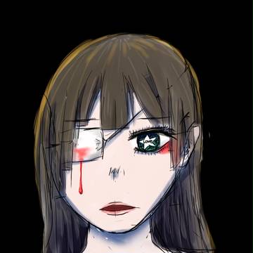 涙を流す女の子