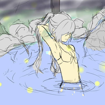 下描き（背景込み　図案