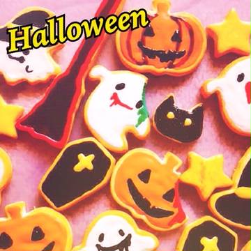 ハロウィンアイシングクッキー