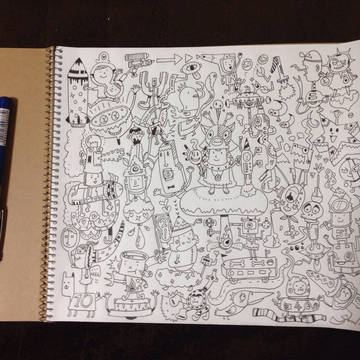 白黒絵